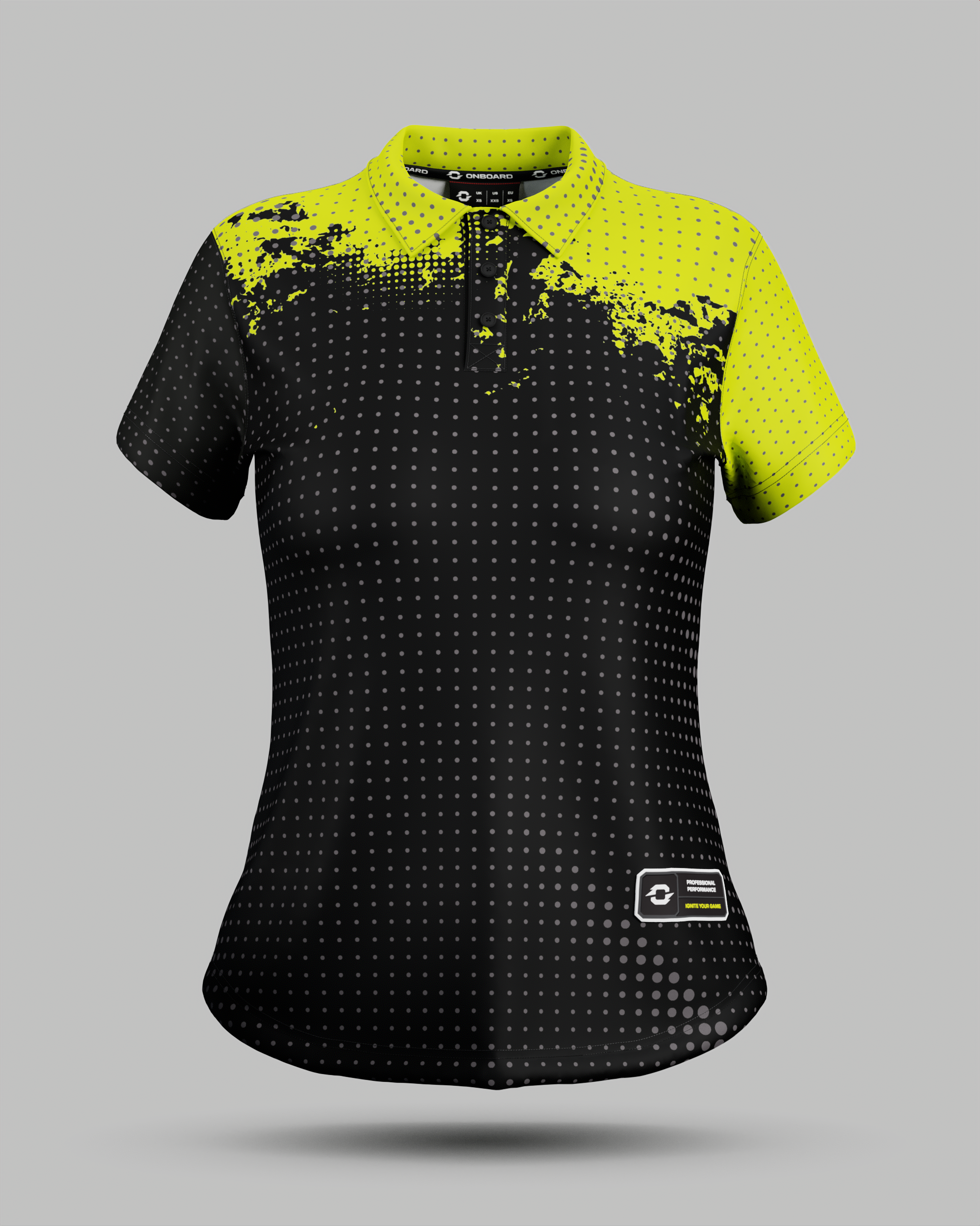 Womens Monaco 3 Button Polo Collar Jersey