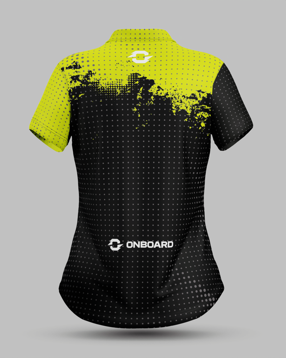 Womens Monaco 3 Button Polo Collar Jersey - Onboard Sportswear