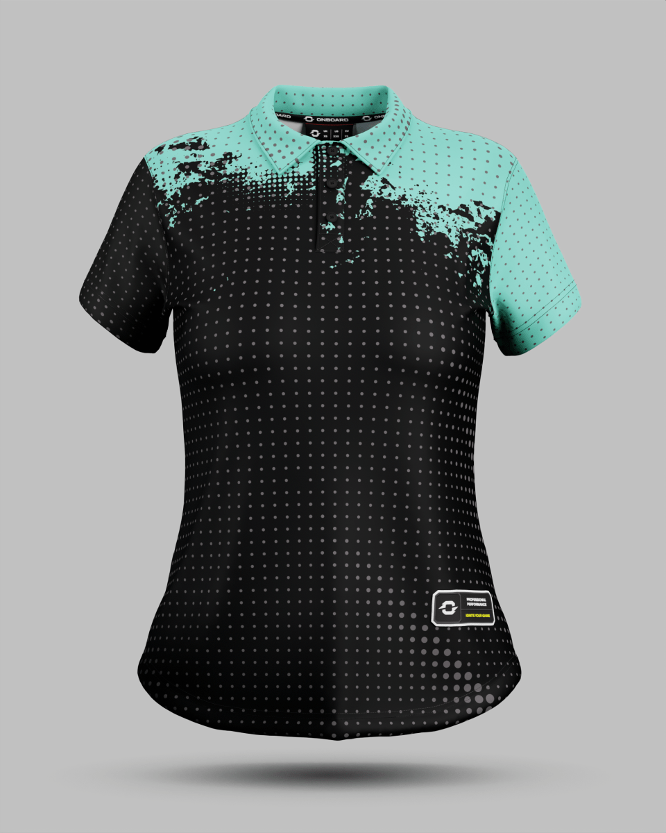 Womens Monaco 3 Button Polo Collar Jersey - Onboard Sportswear