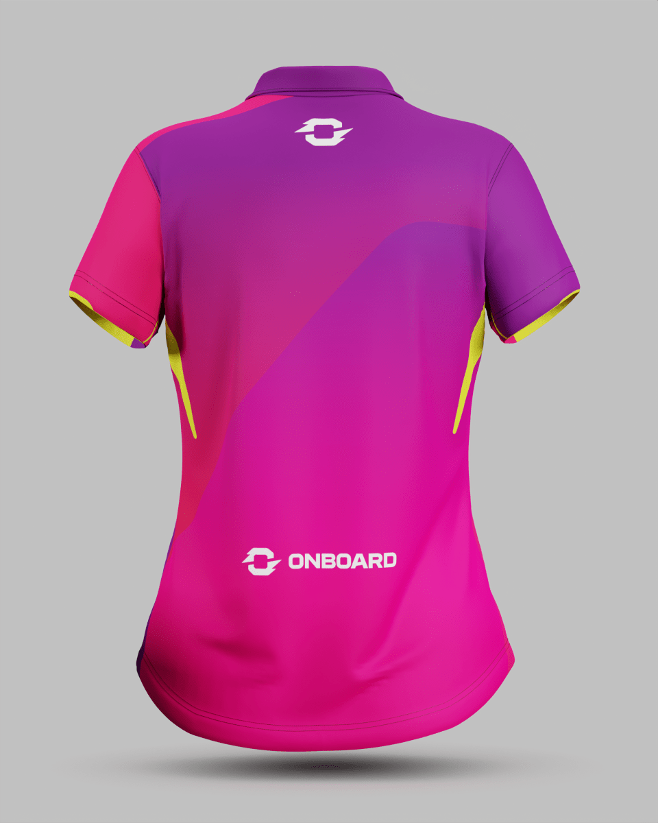 Womens Moscow 2.0 1/4 Zip Polo Collar Jersey - Onboard Sportswear
