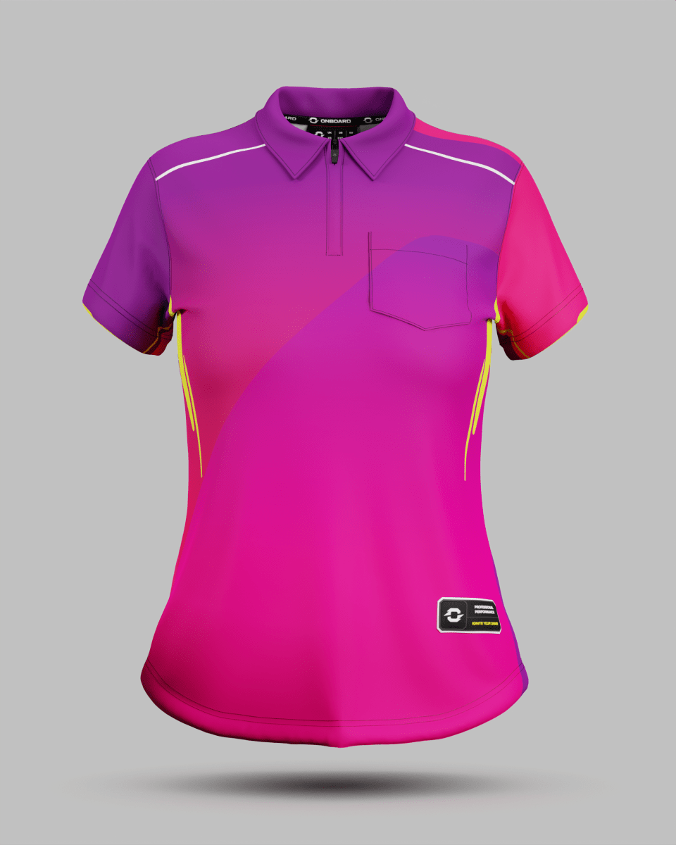 Womens Moscow 2.0 1/4 Zip Polo Collar Jersey With Pocket - Onboard Sportswear