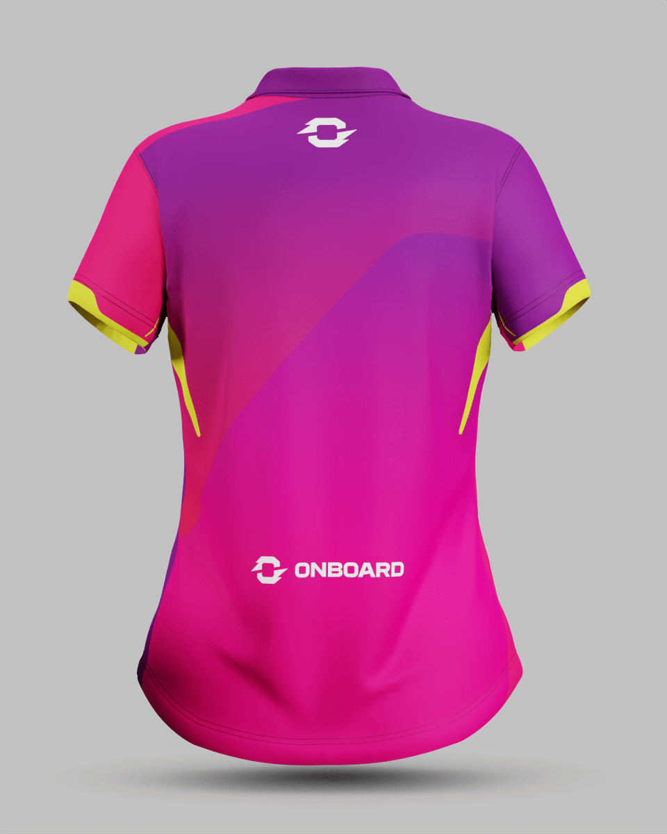 Womens Moscow 2.0 3 Button Polo Collar Jersey - Onboard Sportswear