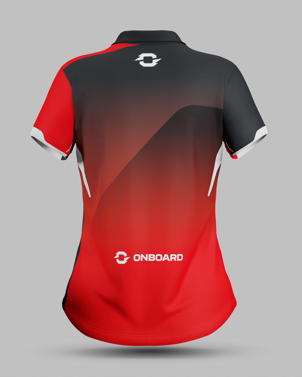 Womens Moscow 2.0 3 Button Polo Collar Jersey - Onboard Sportswear