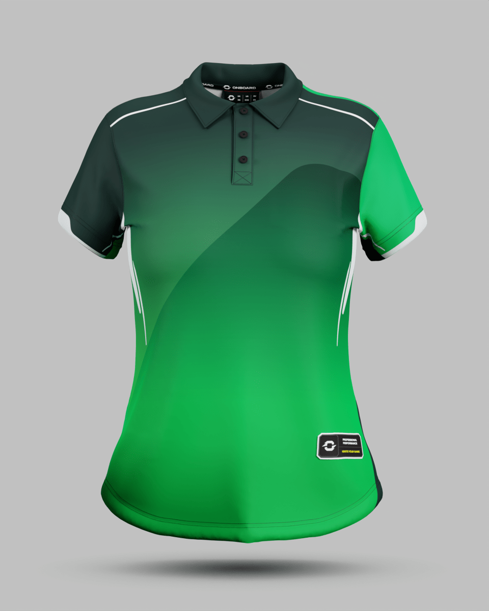 Womens Moscow 2.0 3 Button Polo Collar Jersey - Onboard Sportswear