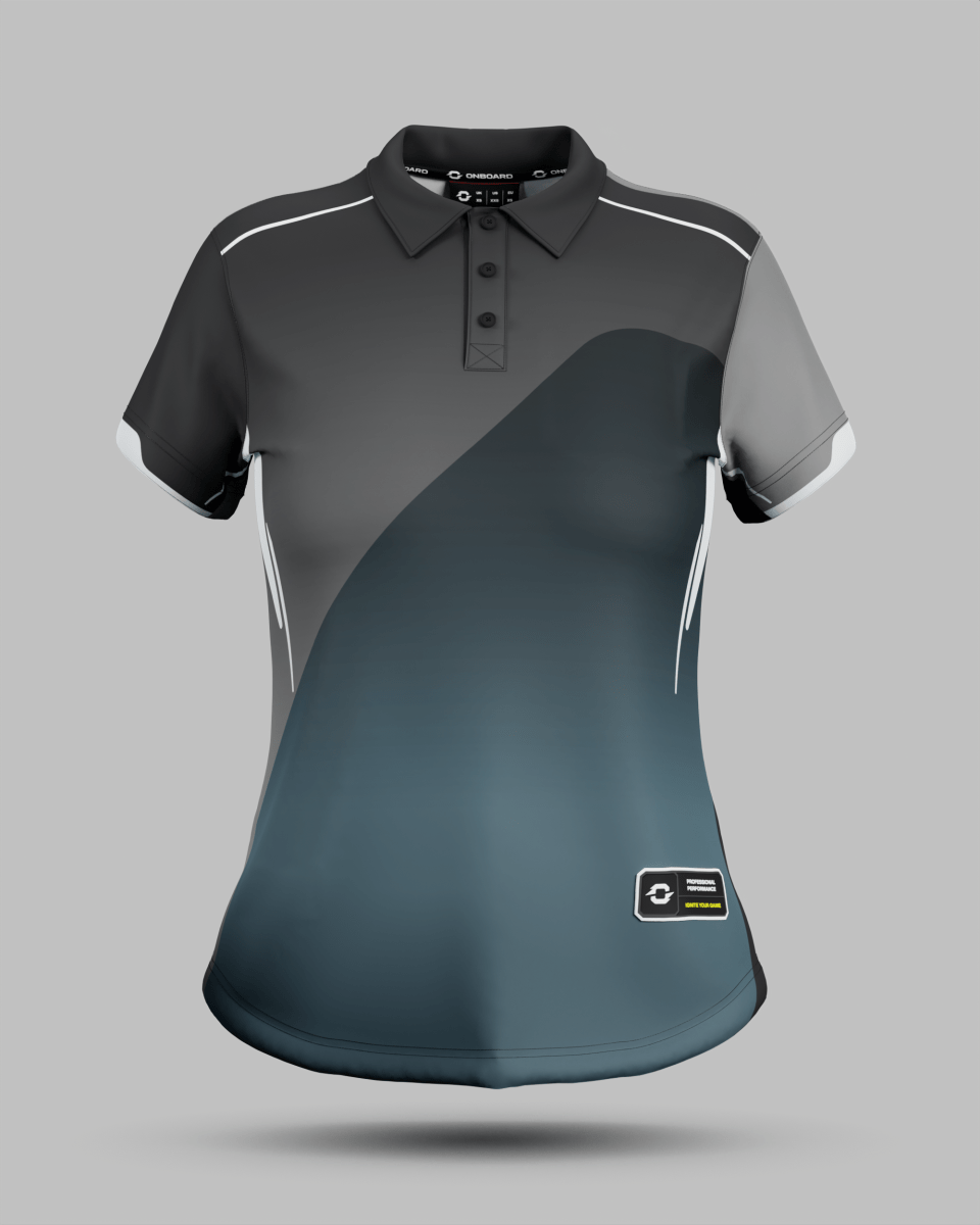 Womens Moscow 2.0 3 Button Polo Collar Jersey - Onboard Sportswear