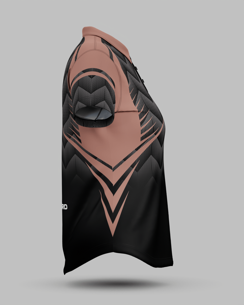 Womens Nevada 3 Button Polo Collar Jersey - Onboard Sportswear