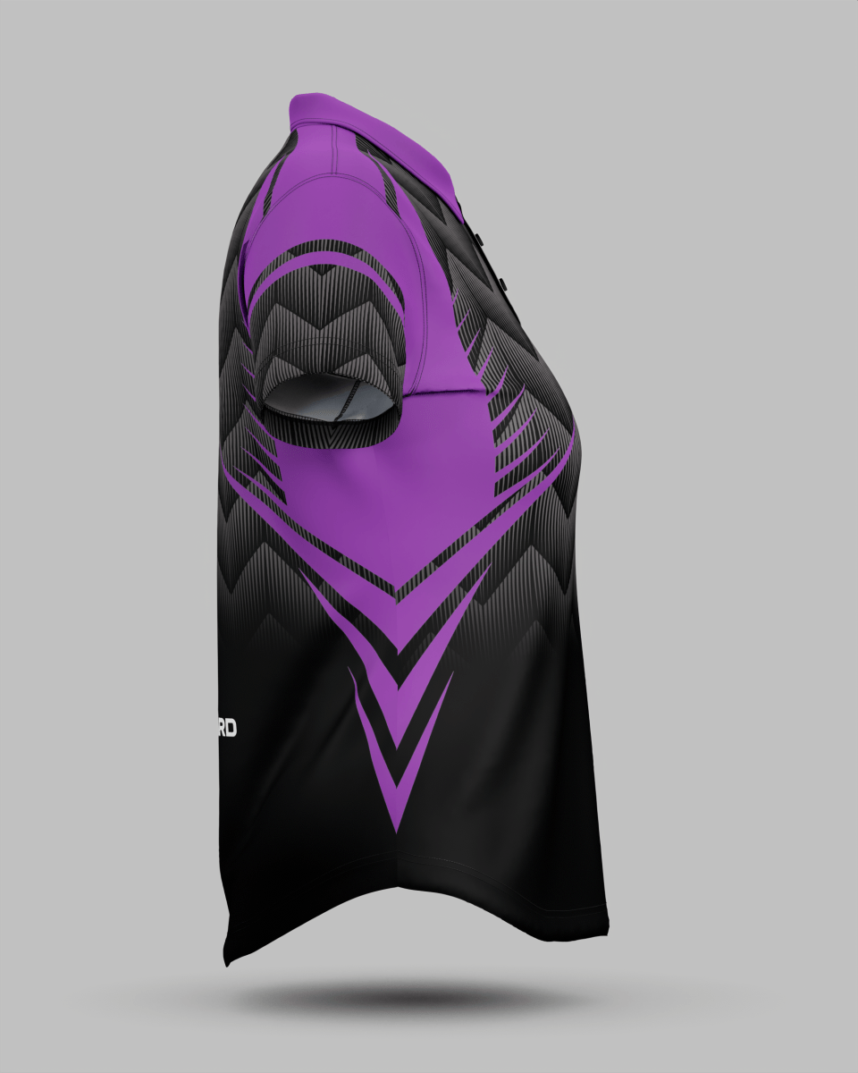 Womens Nevada 3 Button Polo Collar Jersey - Onboard Sportswear