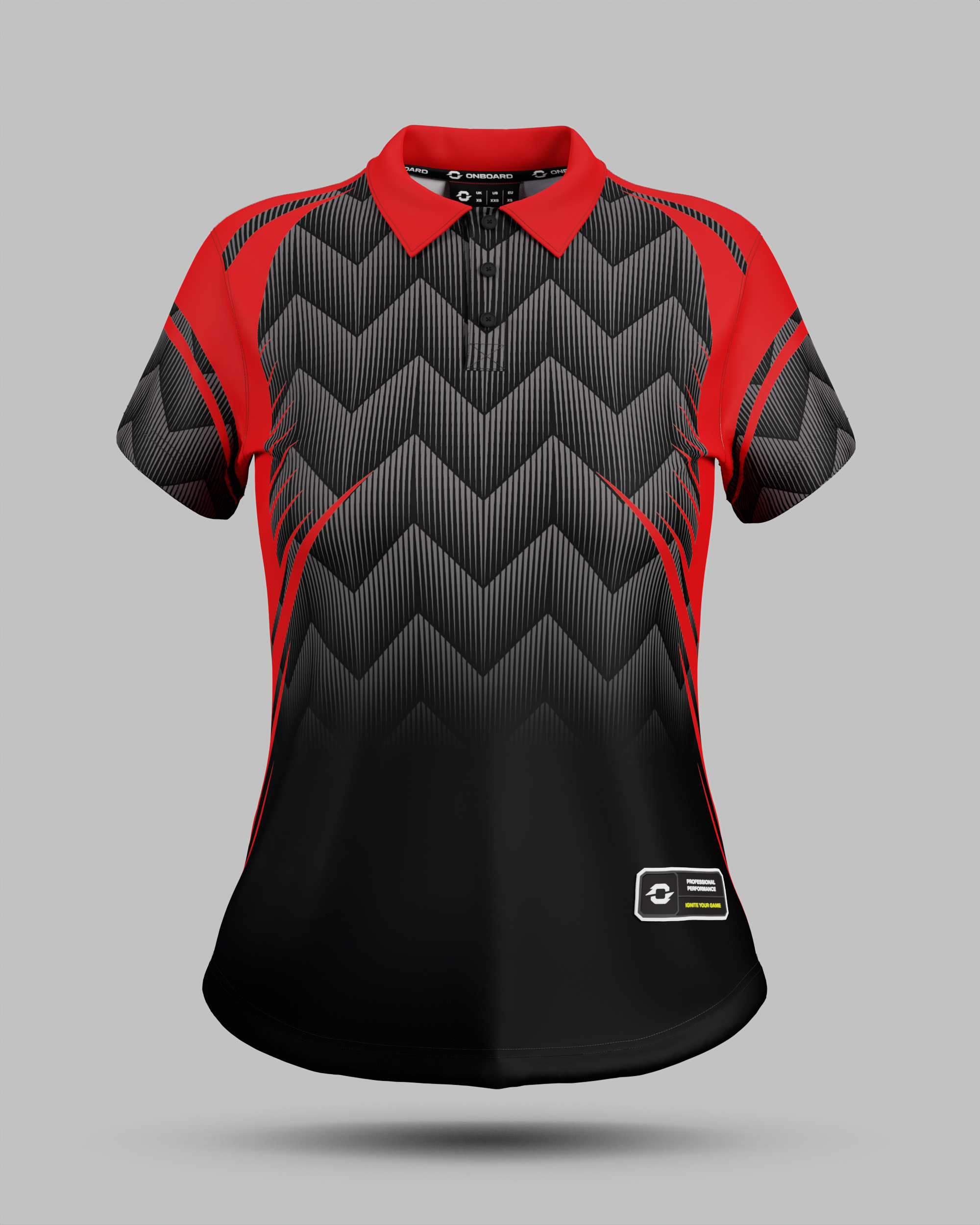 Womens Nevada 3 Button Polo Collar Jersey