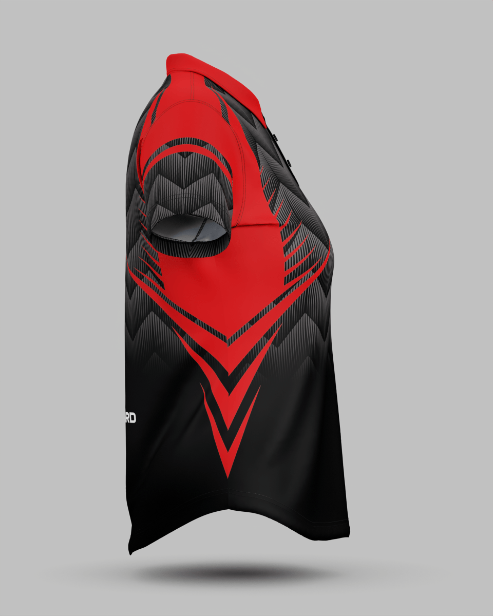 Womens Nevada 3 Button Polo Collar Jersey - Onboard Sportswear