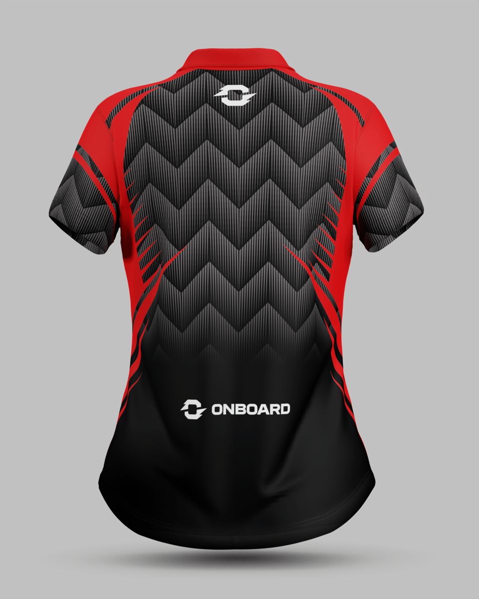 Womens Nevada 3 Button Polo Collar Jersey - Onboard Sportswear