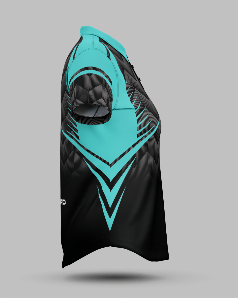 Womens Nevada 3 Button Polo Collar Jersey - Onboard Sportswear