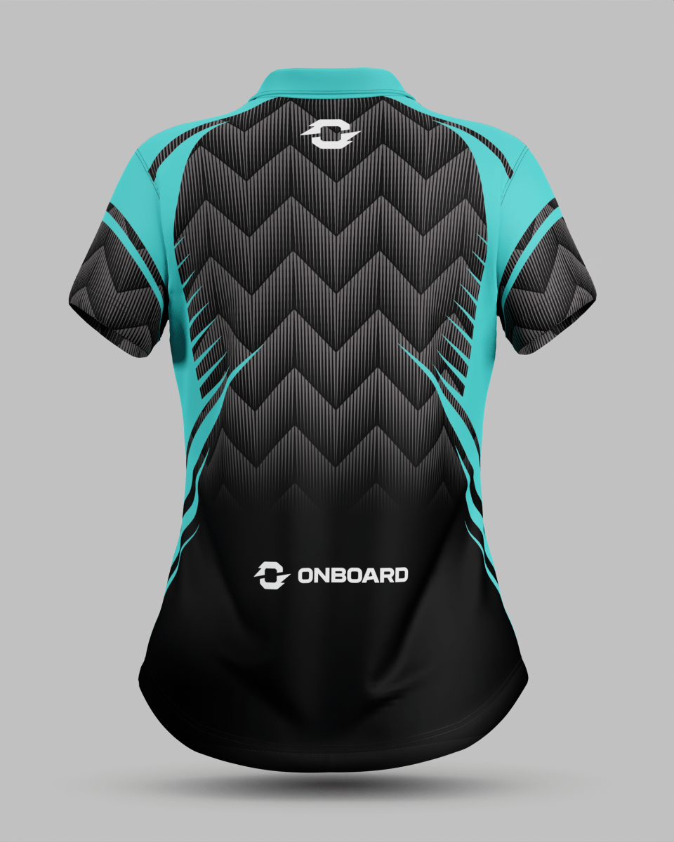 Womens Nevada 3 Button Polo Collar Jersey - Onboard Sportswear