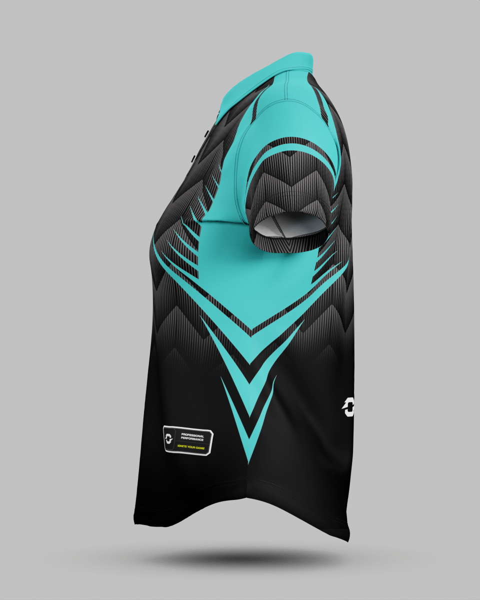 Womens Nevada 3 Button Polo Collar Jersey - Onboard Sportswear