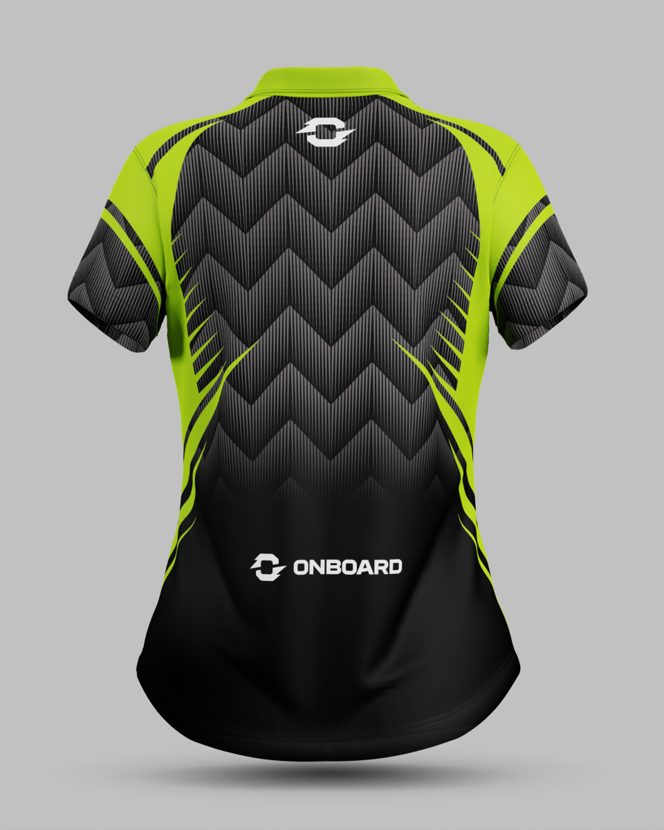 Womens Nevada 3 Button Polo Collar Jersey - Onboard Sportswear