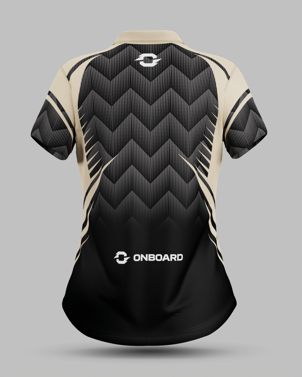 Womens Nevada 3 Button Polo Collar Jersey - Onboard Sportswear