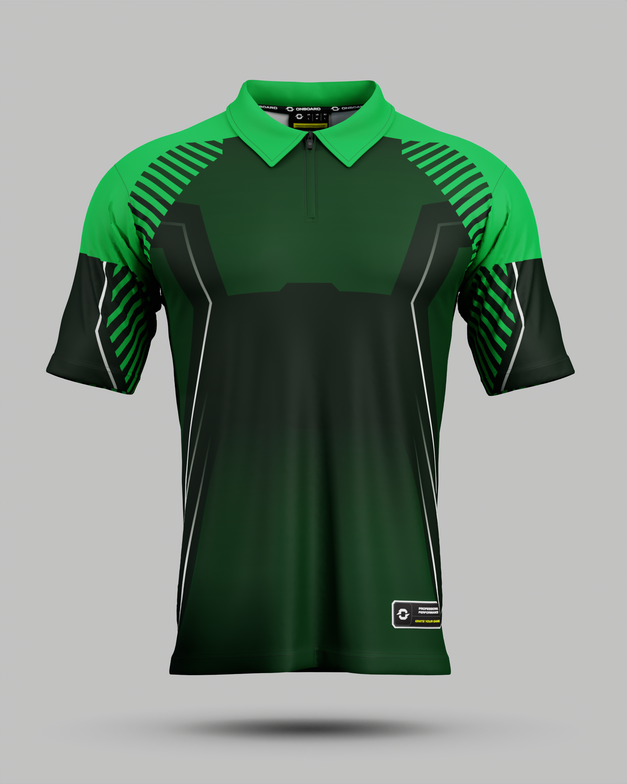 Onyx 1/4 Zip Polo Collar Jersey
