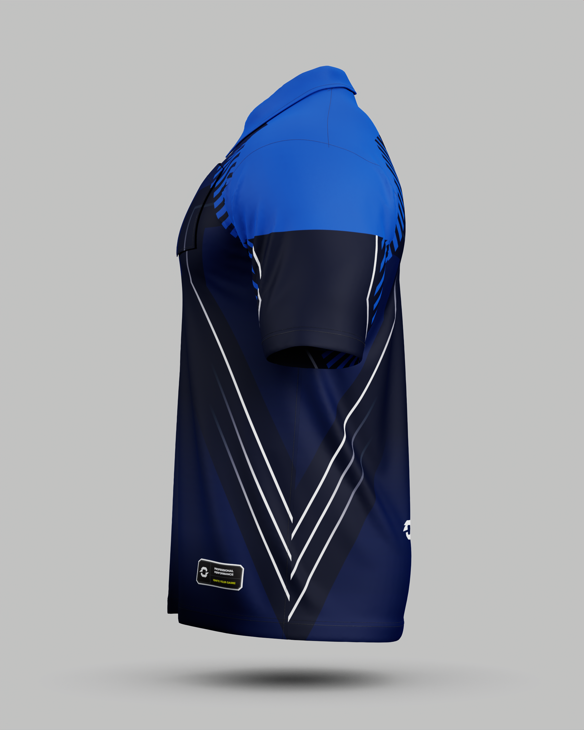 Youth Onyx 1/4 Zip Polo Collar Jersey With Pocket
