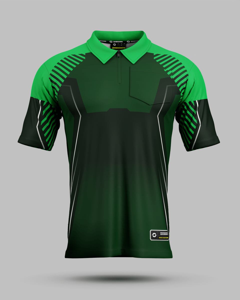 Onyx 1/4 Zip Polo Collar Jersey With Pocket - Onboard Sportswear