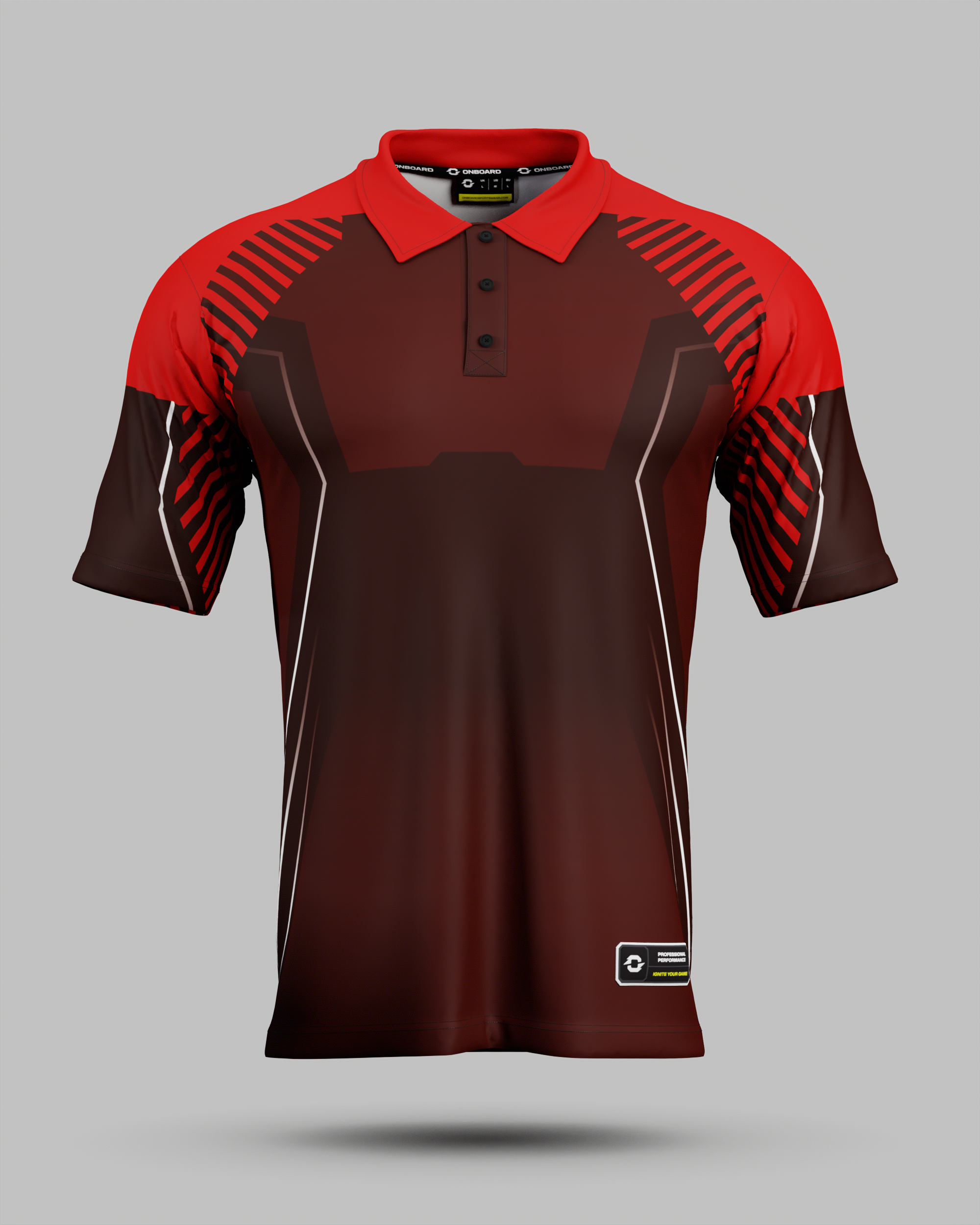 Onyx 3 Button Polo Collar Jersey