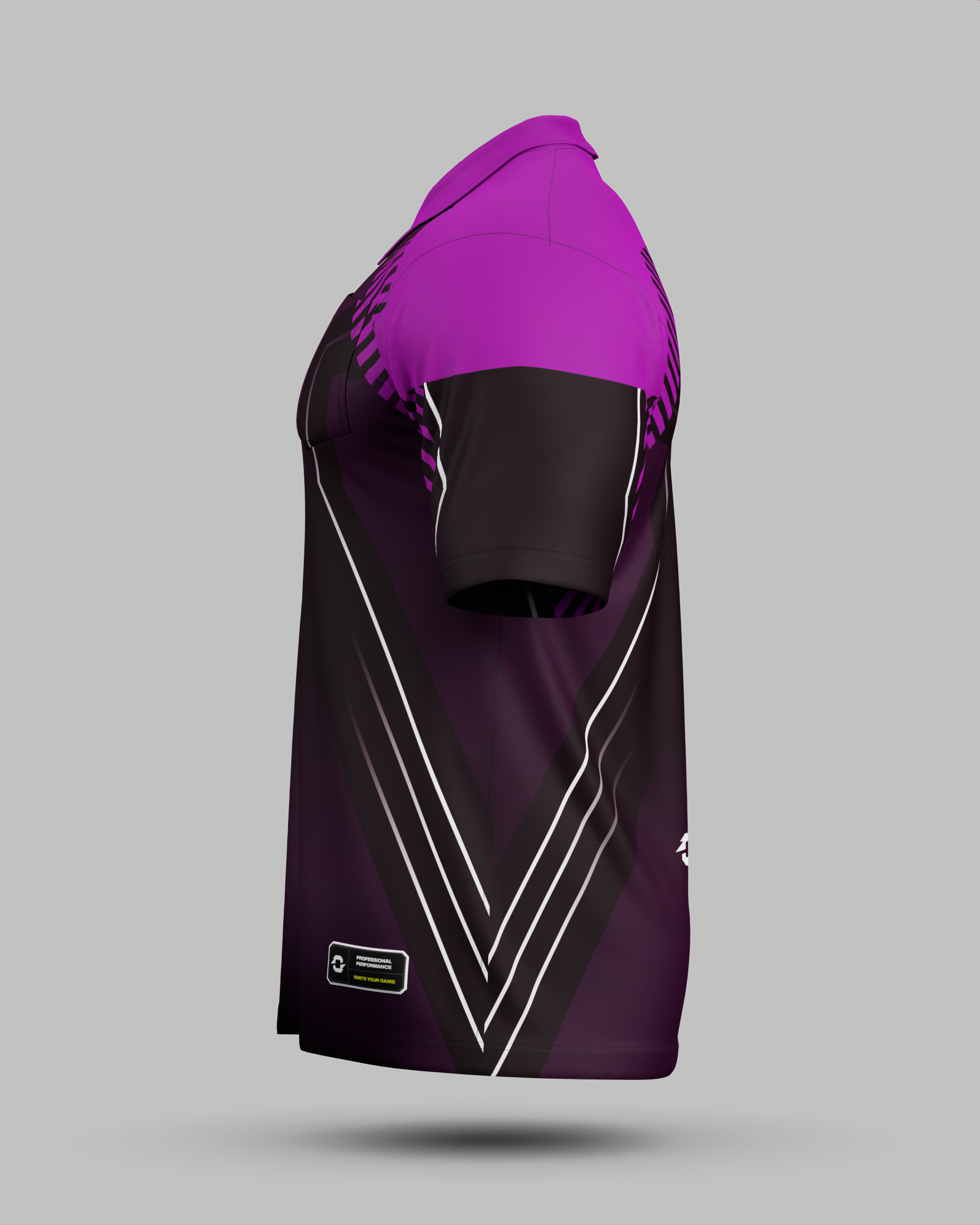 Youth Onyx 3 Button Polo Collar Jersey With Pocket