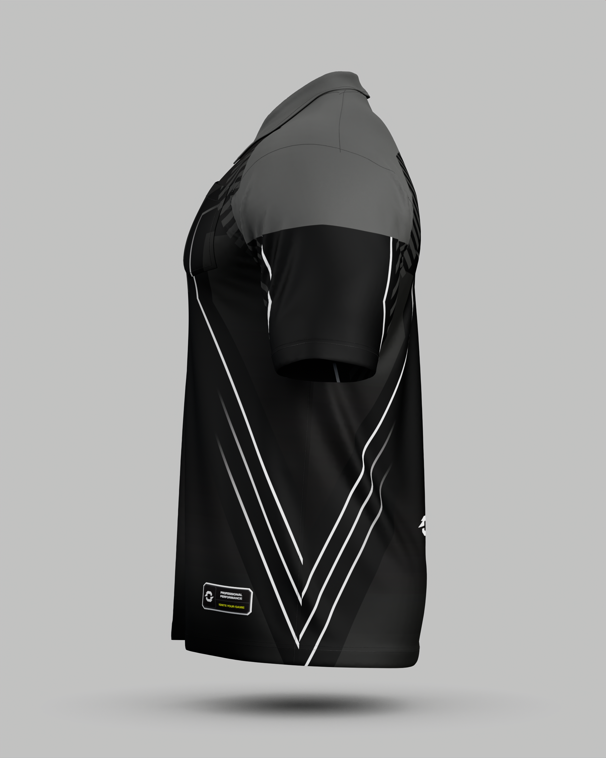 Youth Onyx 3 Button Polo Collar Jersey With Pocket