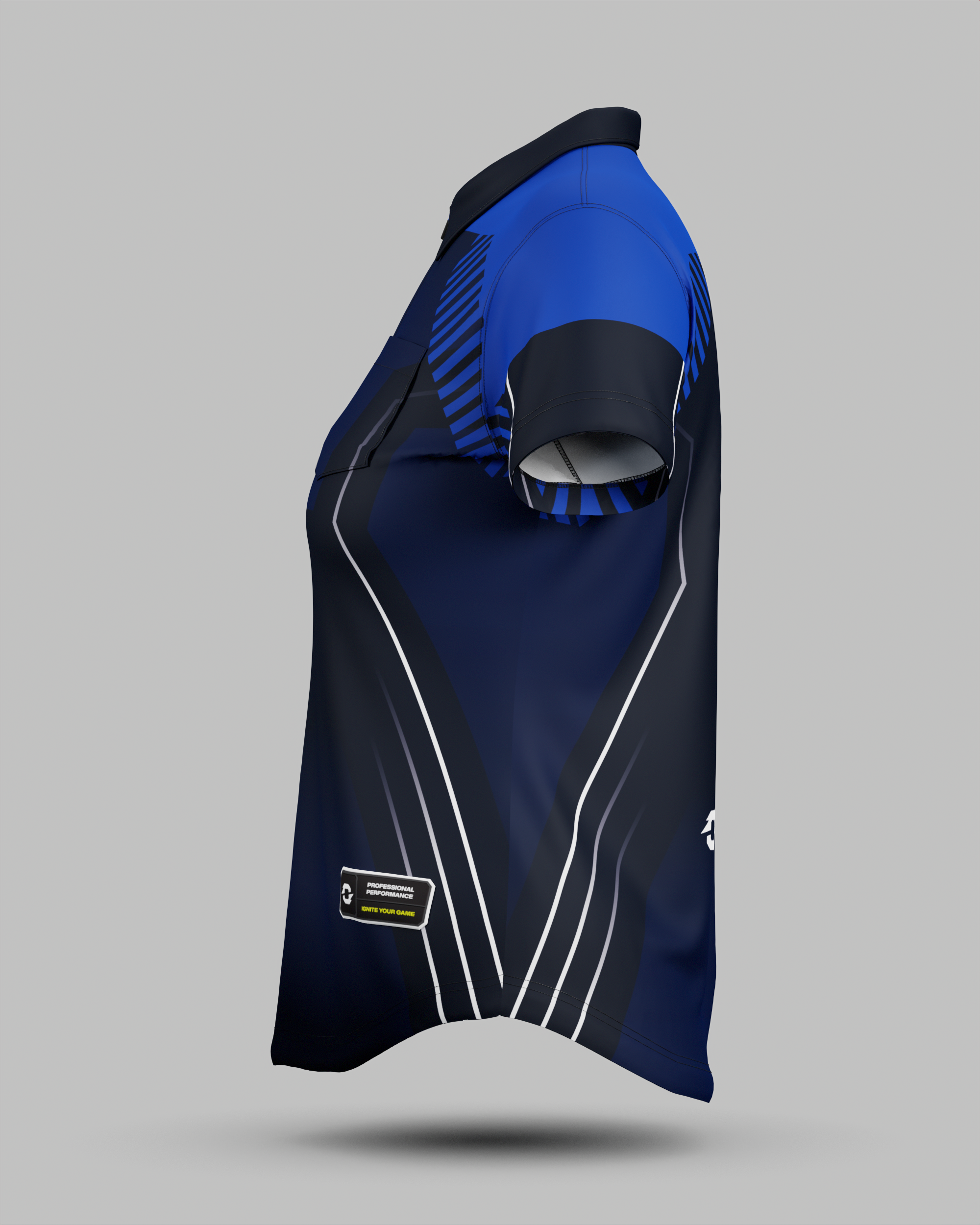 Womens Onyx 1/4 Zip Polo Collar Jersey With Pocket