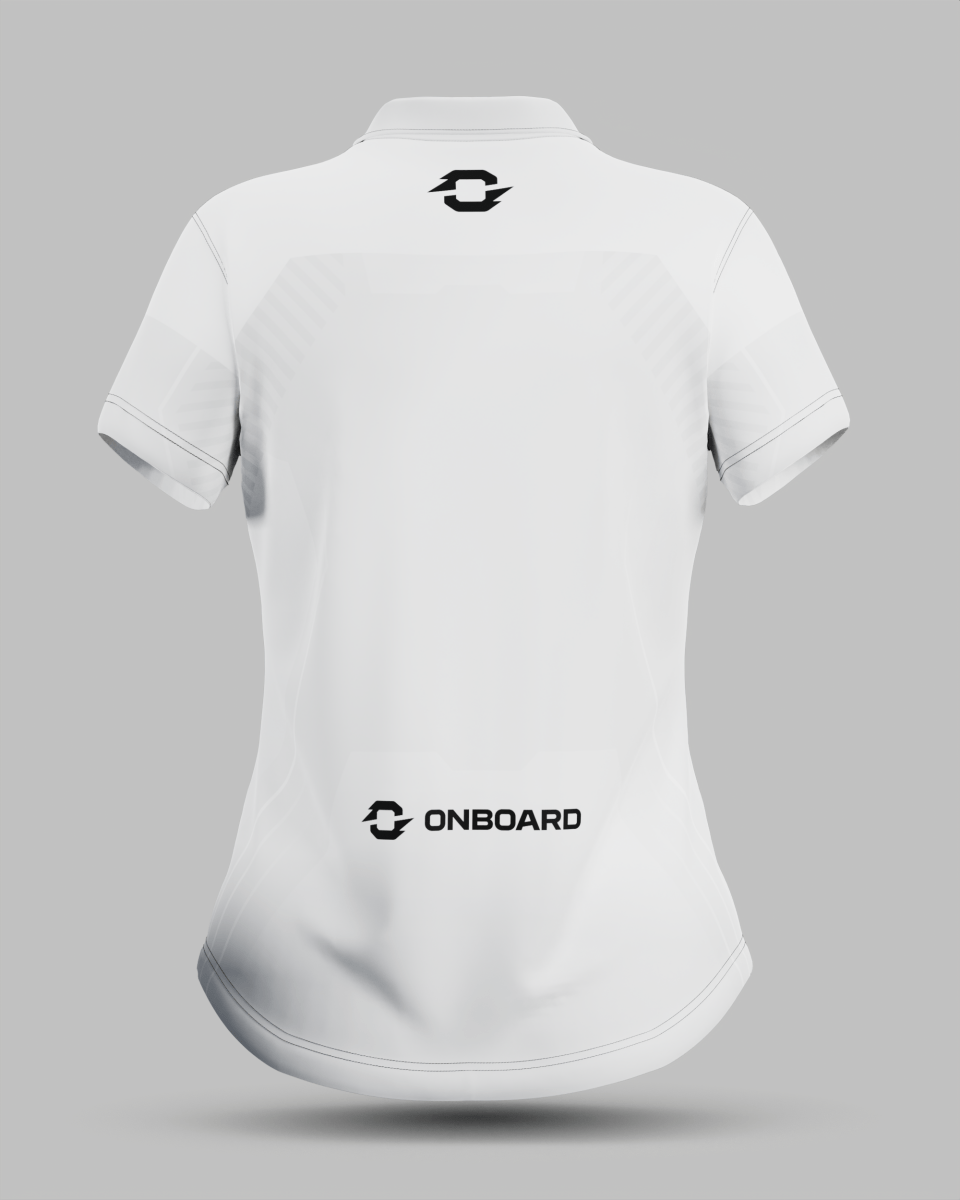 Womens Onyx 3 Button Polo Collar Jersey - Onboard Sportswear