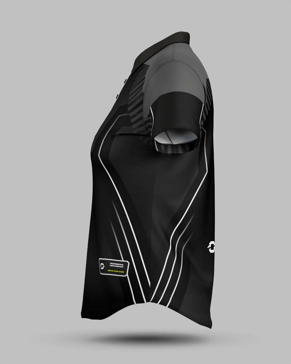 Womens Onyx 3 Button Polo Collar Jersey - Onboard Sportswear