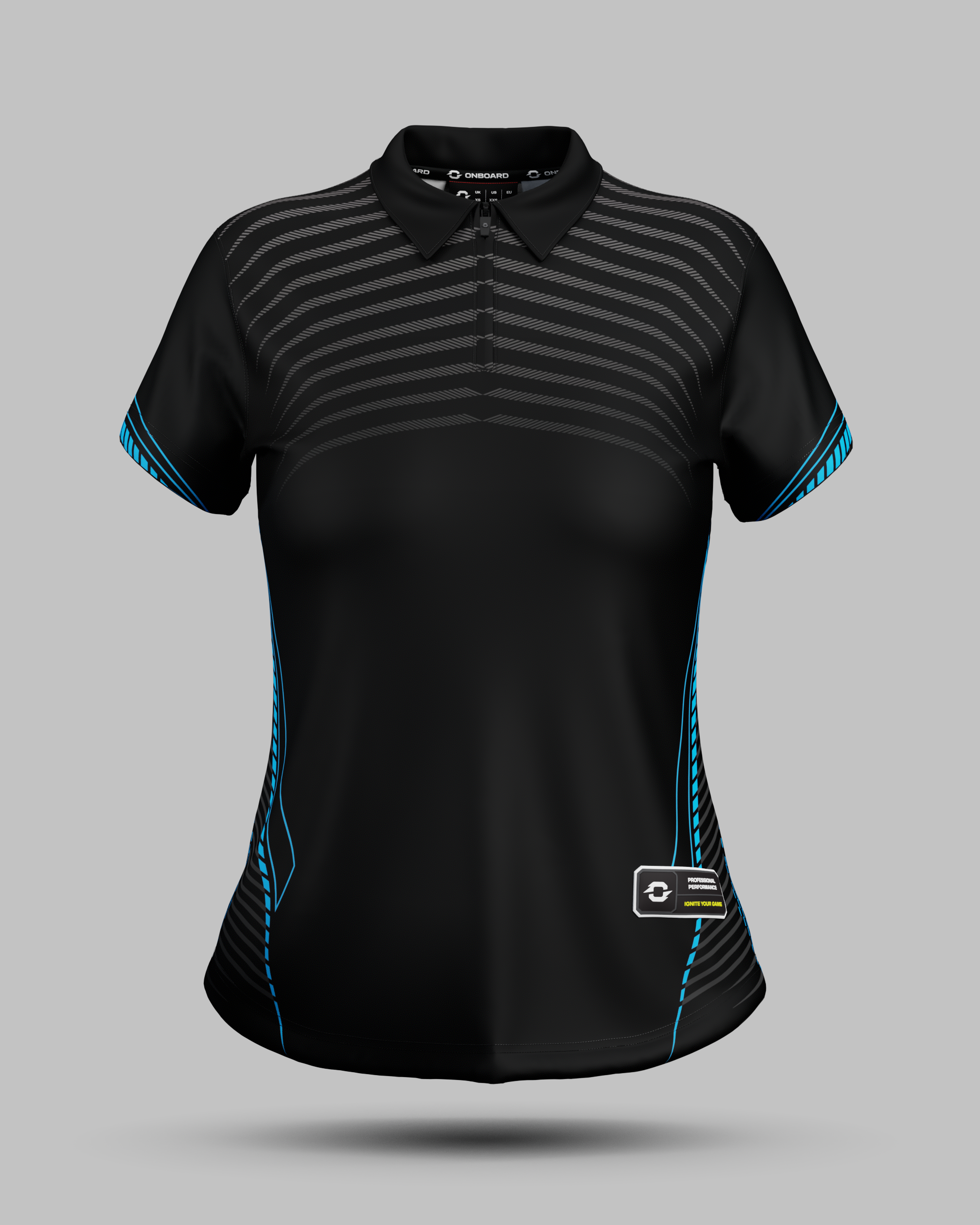Womens Rio 1/4 Zip Polo Collar Jersey