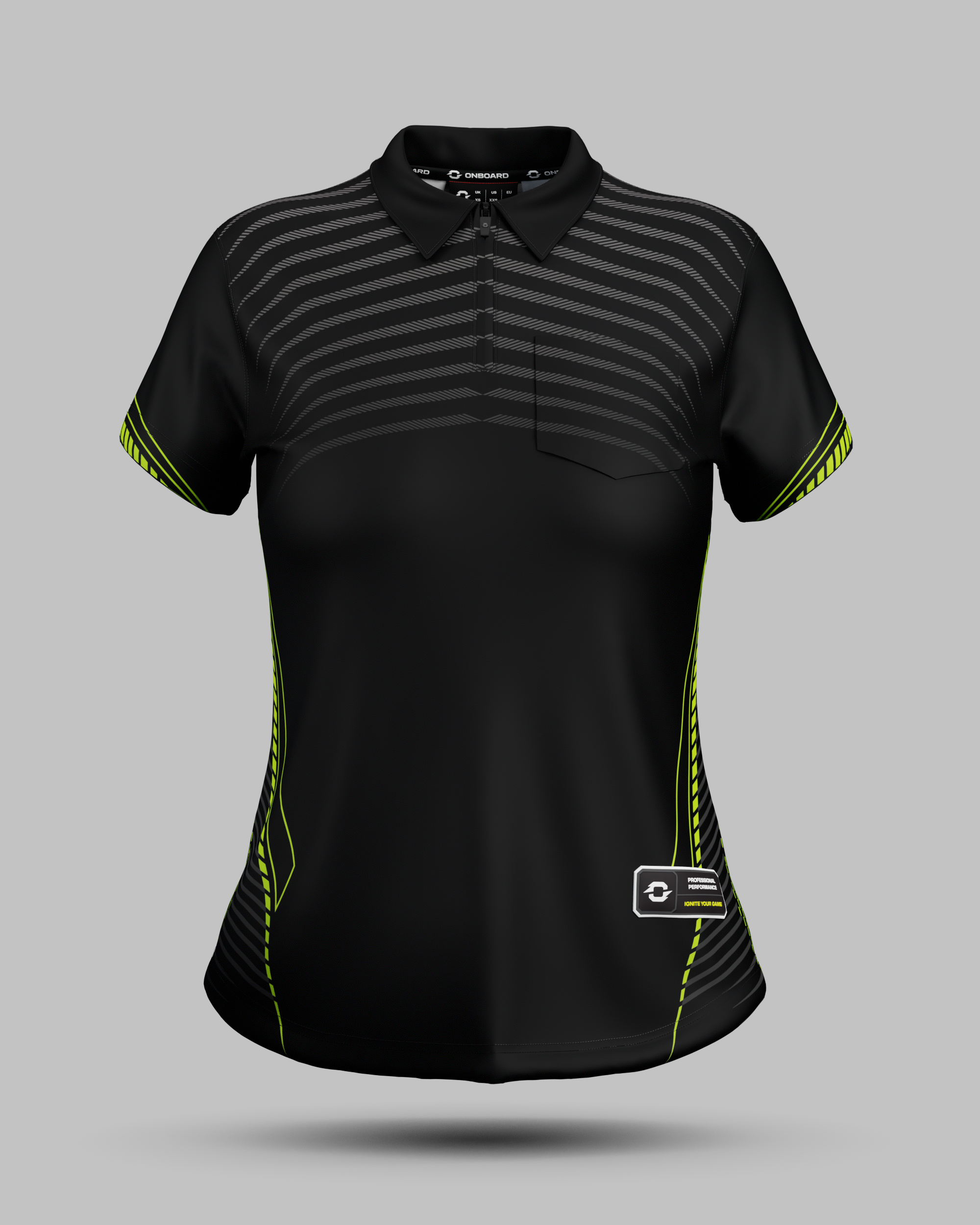 Womens Rio 1/4 Zip Polo Collar Jersey