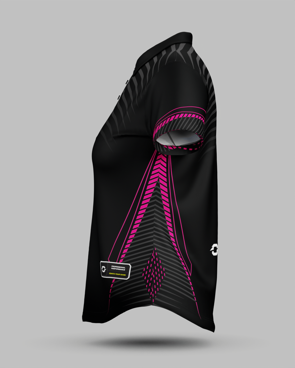 Womens Rio 3 Button Polo Collar Jersey - Onboard Sportswear