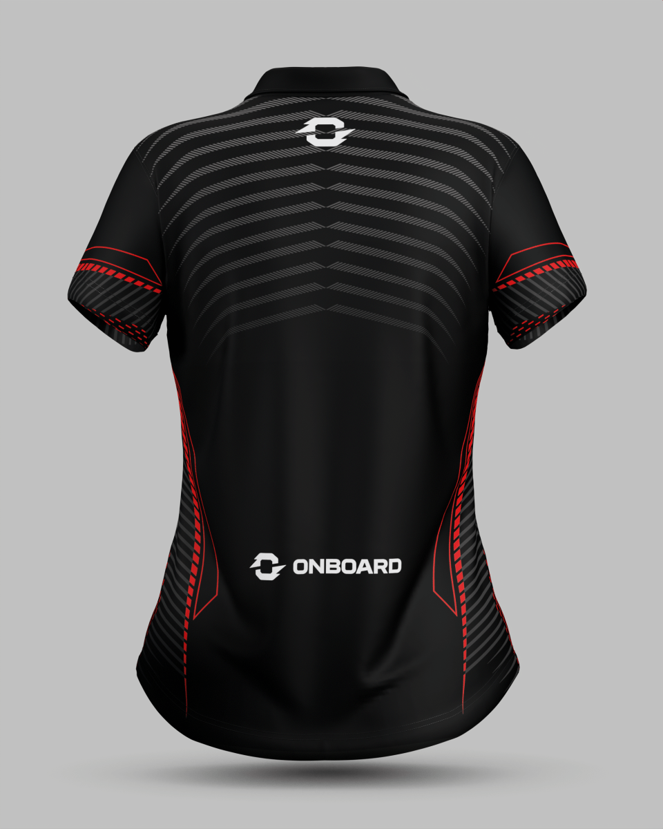 Womens Rio 3 Button Polo Collar Jersey - Onboard Sportswear