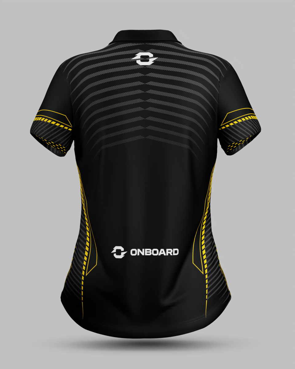 Womens Rio 3 Button Polo Collar Jersey - Onboard Sportswear