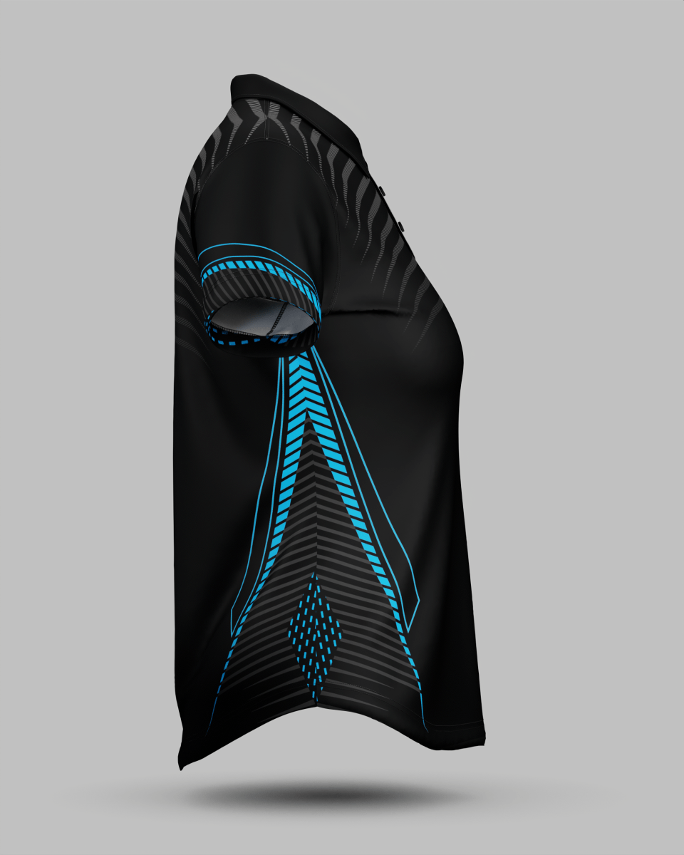 Womens Rio 3 Button Polo Collar Jersey - Onboard Sportswear