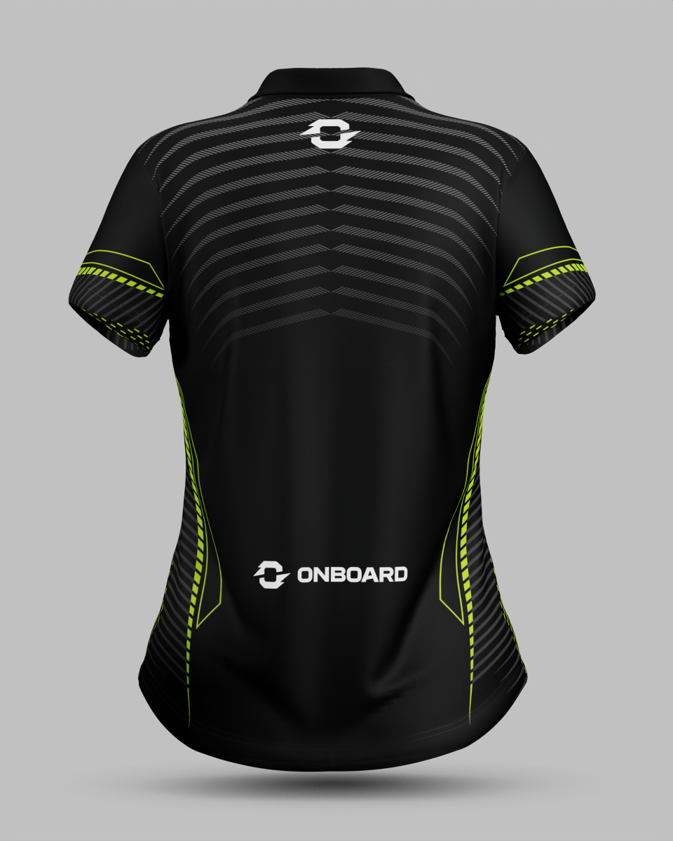 Womens Rio 3 Button Polo Collar Jersey - Onboard Sportswear