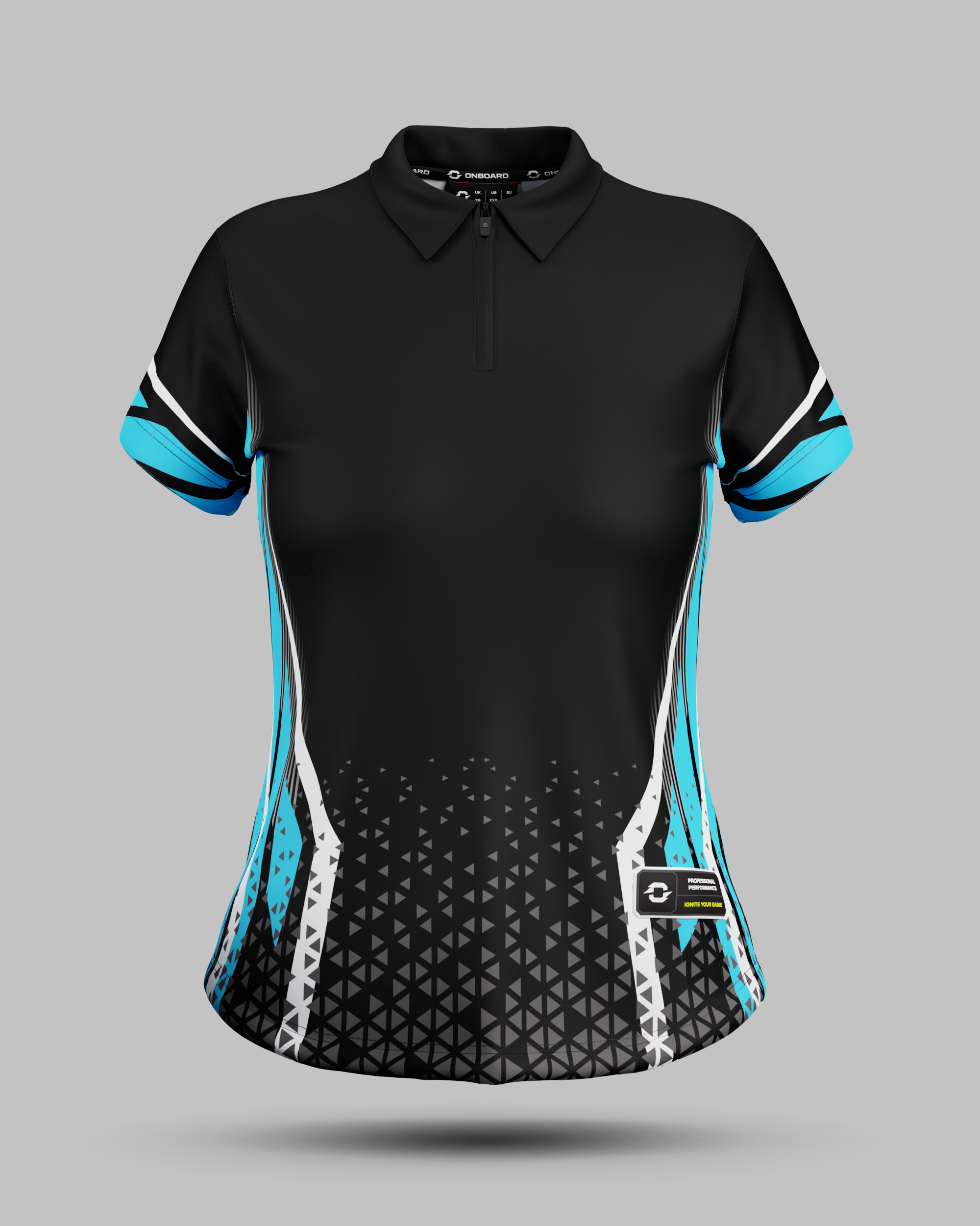 Womens Stockholm 1/4 Zip Polo Collar Jersey