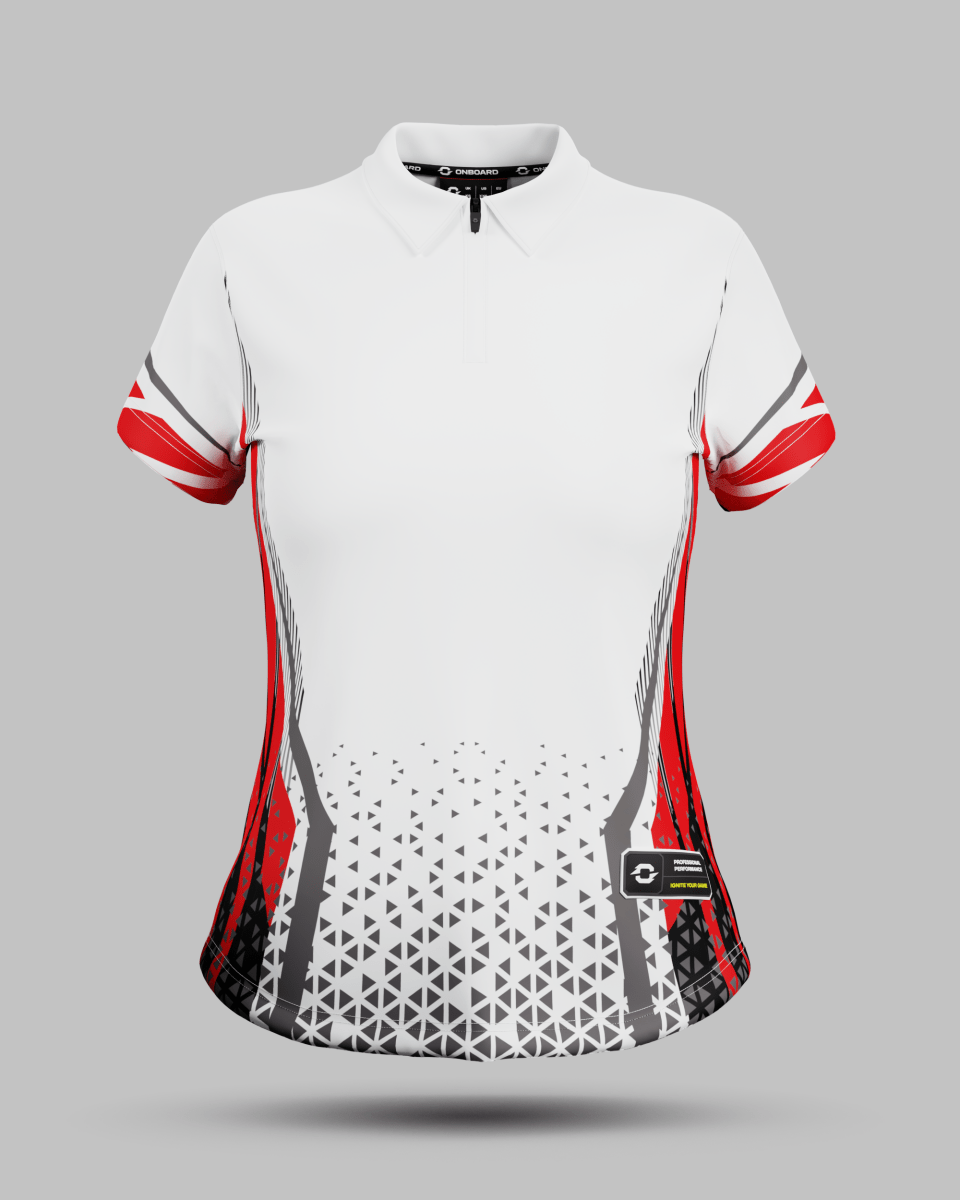 Womens Stockholm 1/4 Zip Polo Collar Jersey - Onboard Sportswear