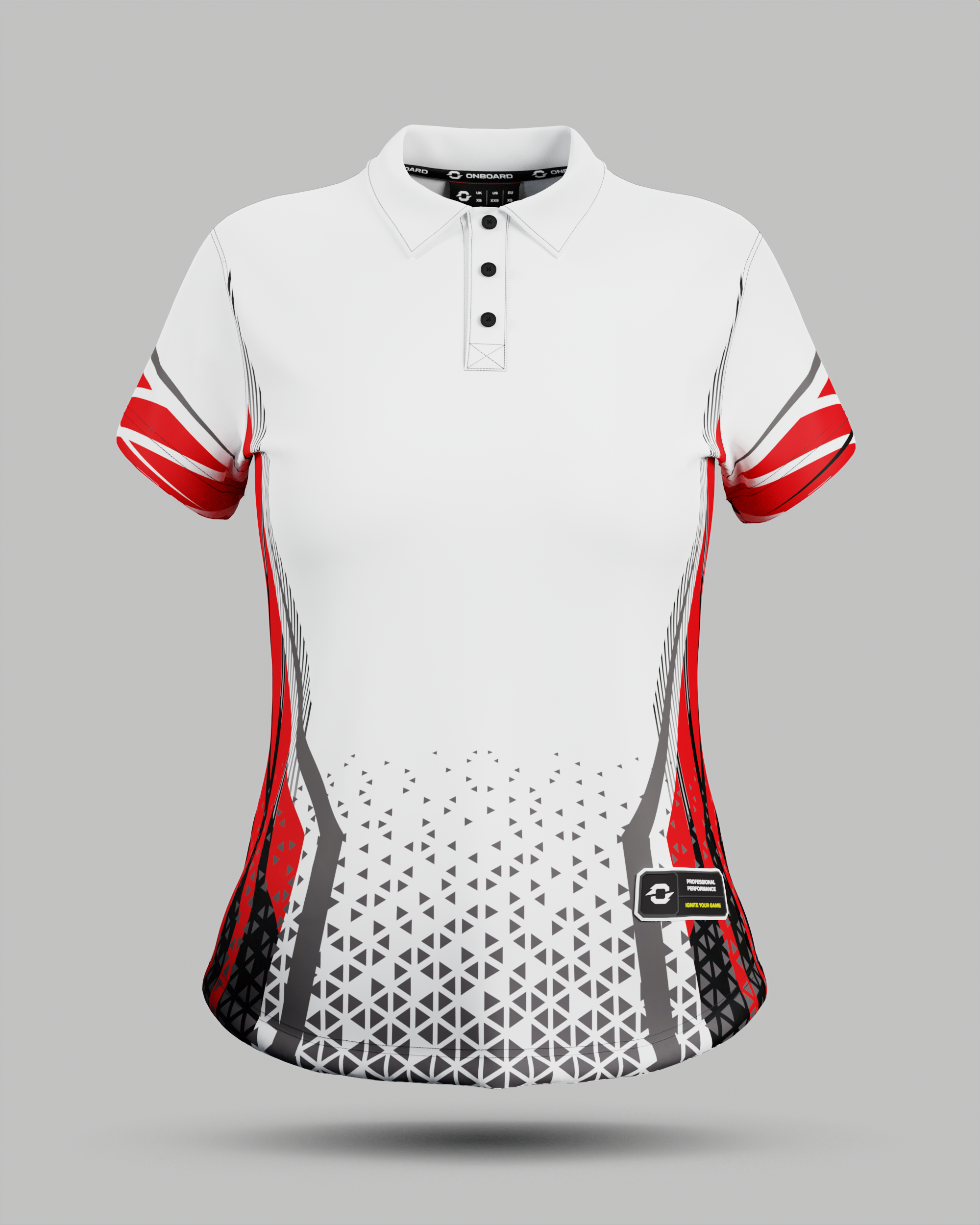 Womens Stockholm 3 Button Polo Collar Jersey