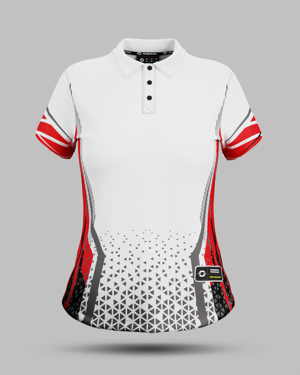Womens Stockholm 3 Button Polo Collar Jersey - Onboard Sportswear
