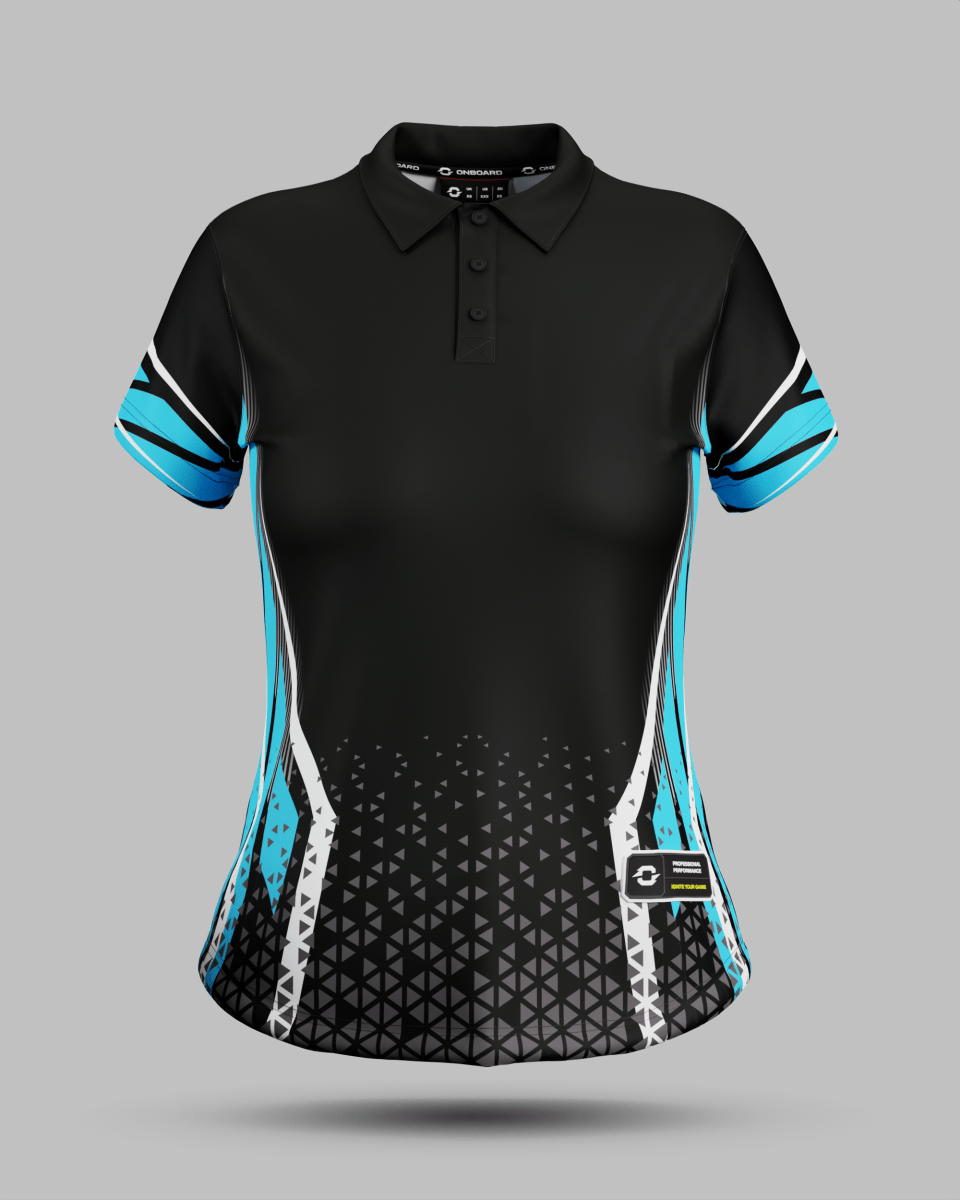 Womens Stockholm 3 Button Polo Collar Jersey - Onboard Sportswear