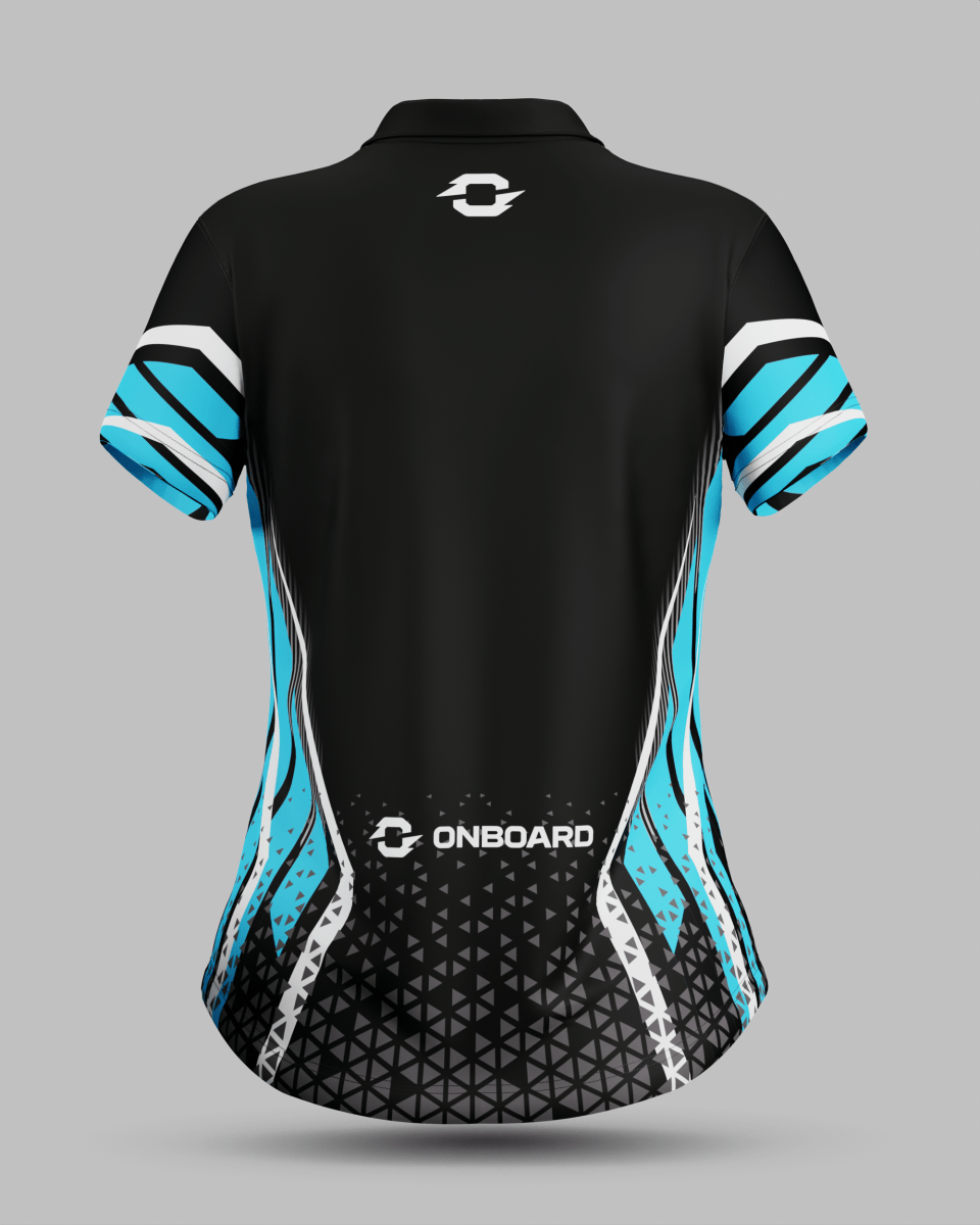 Womens Stockholm 3 Button Polo Collar Jersey - Onboard Sportswear