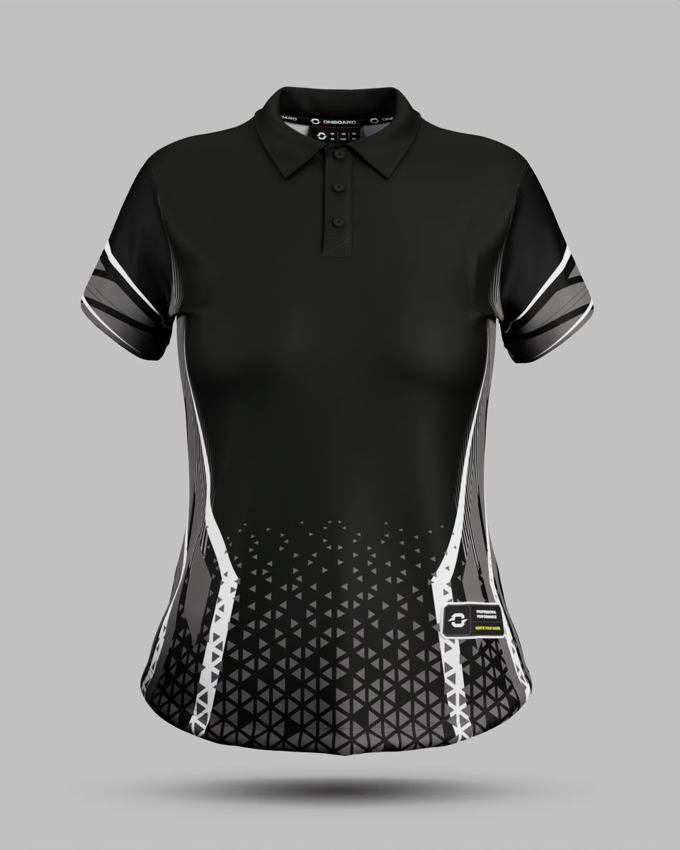 Womens Stockholm 3 Button Polo Collar Jersey - Onboard Sportswear
