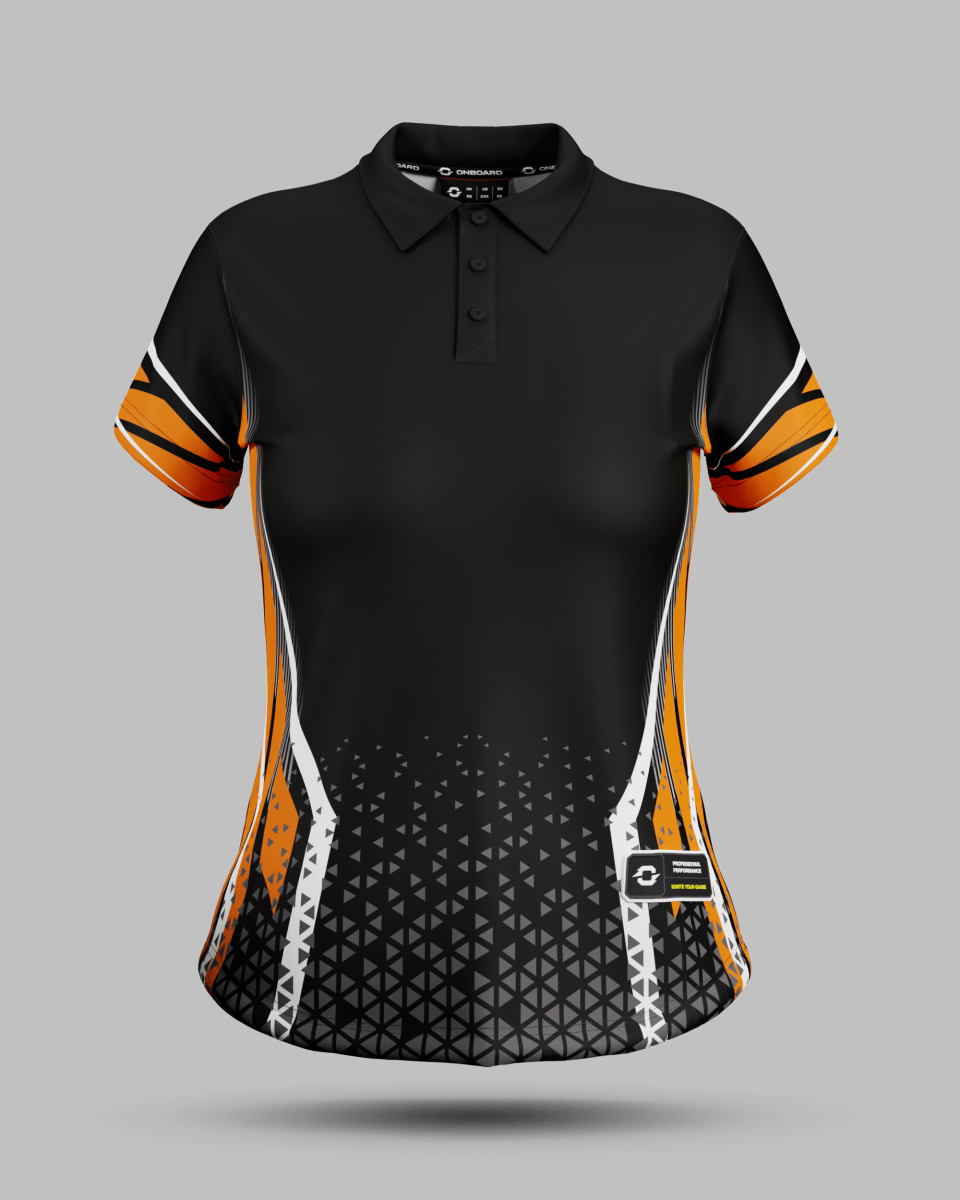 Womens Stockholm 3 Button Polo Collar Jersey - Onboard Sportswear