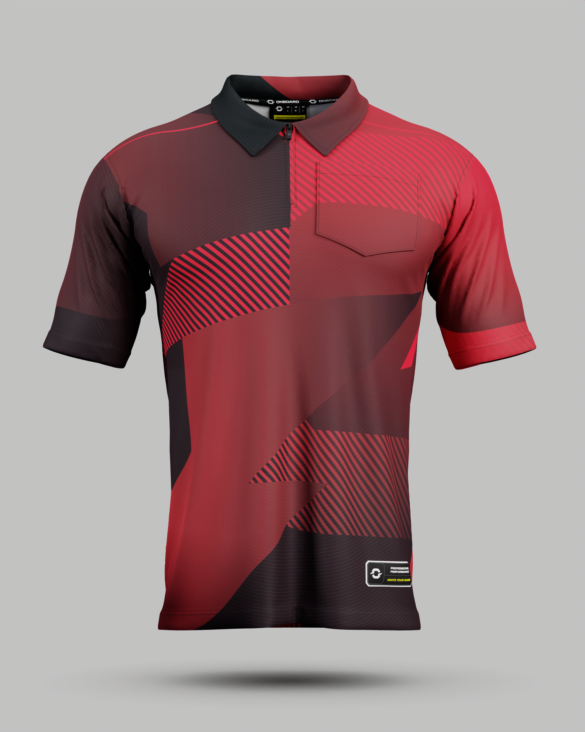 Surge 1/4 Zip Polo Collar Jersey With Pocket