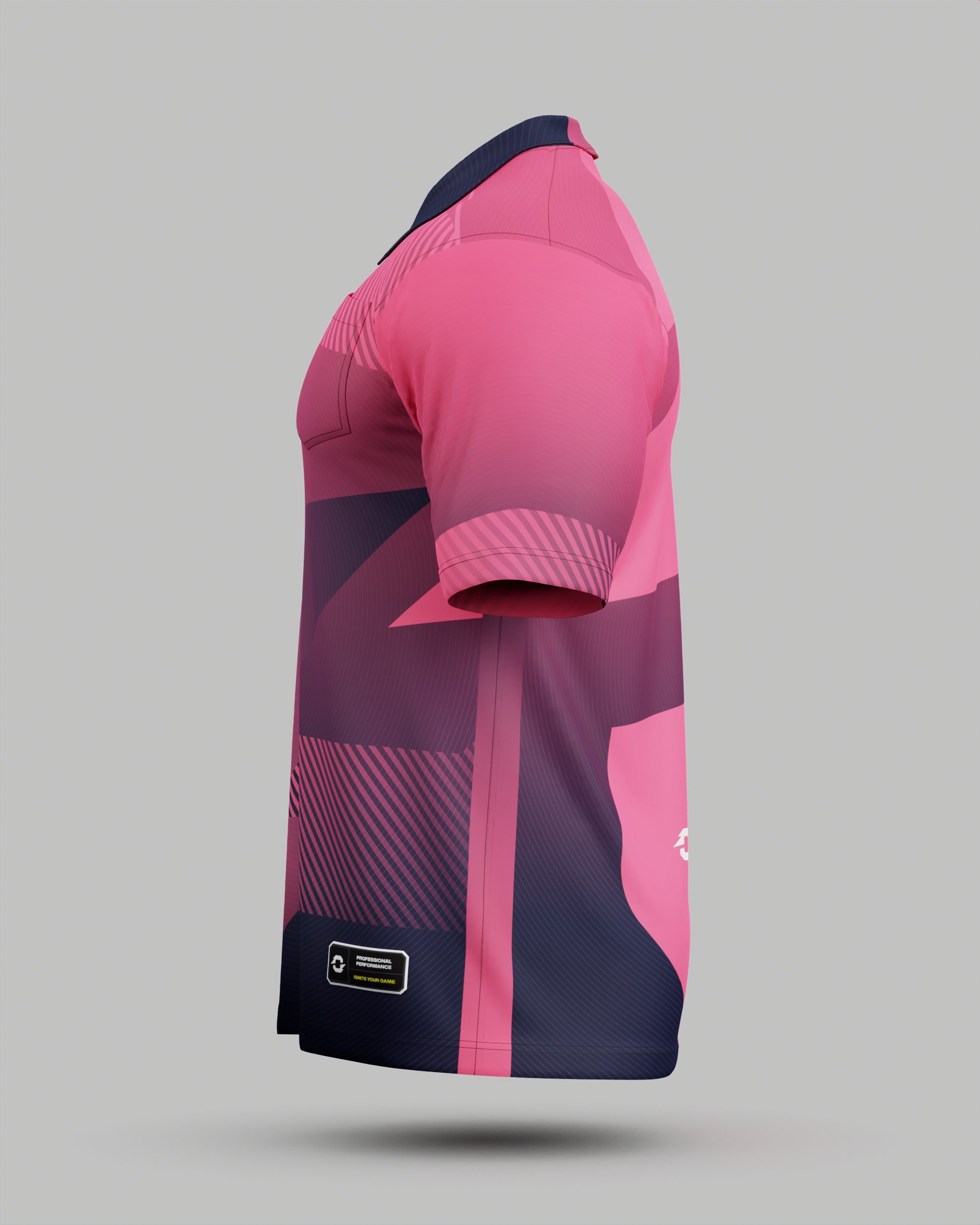 Youth Surge 3 Button Polo Collar Jersey With Pocket