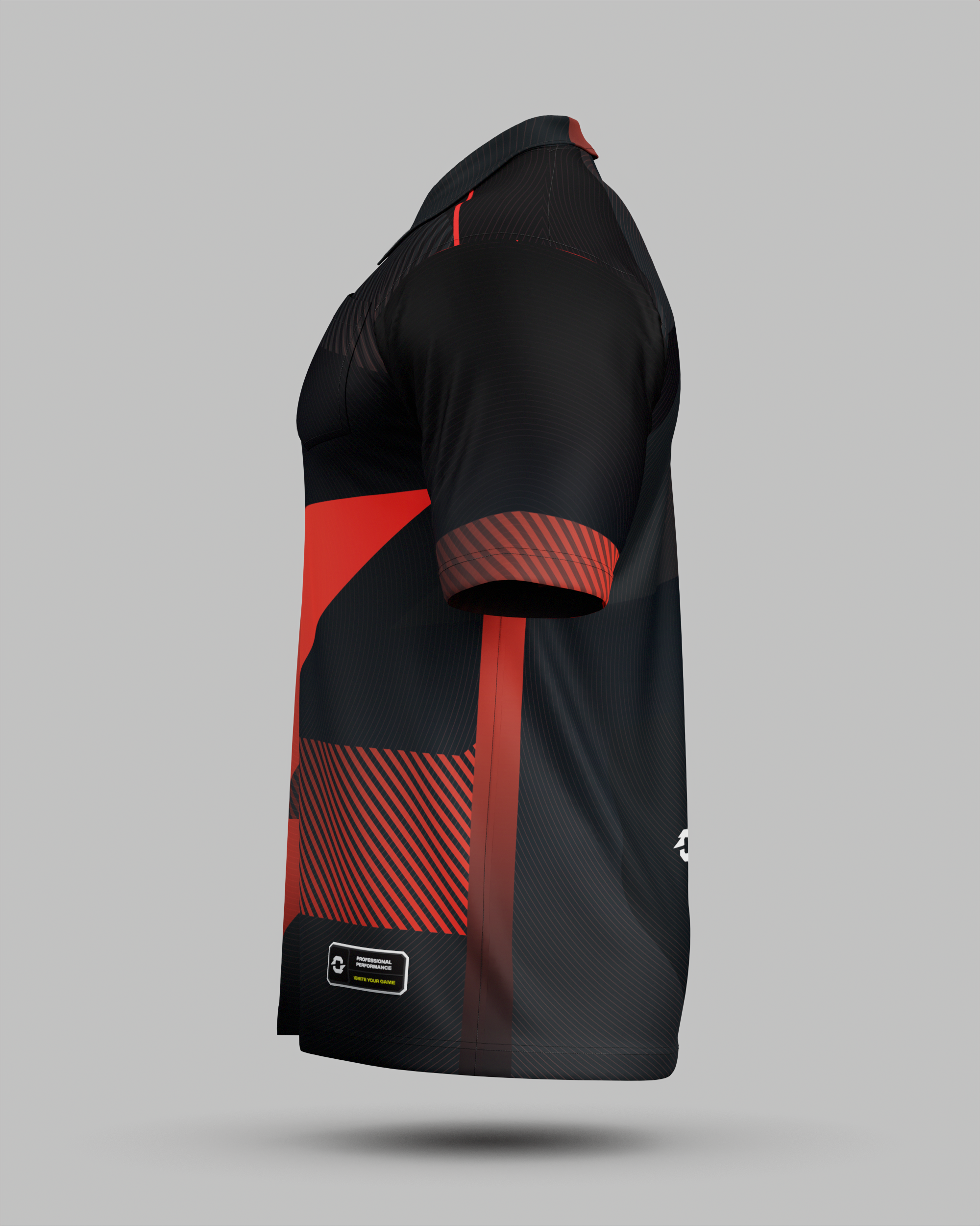Surge 3 Button Polo Collar Jersey With Pocket