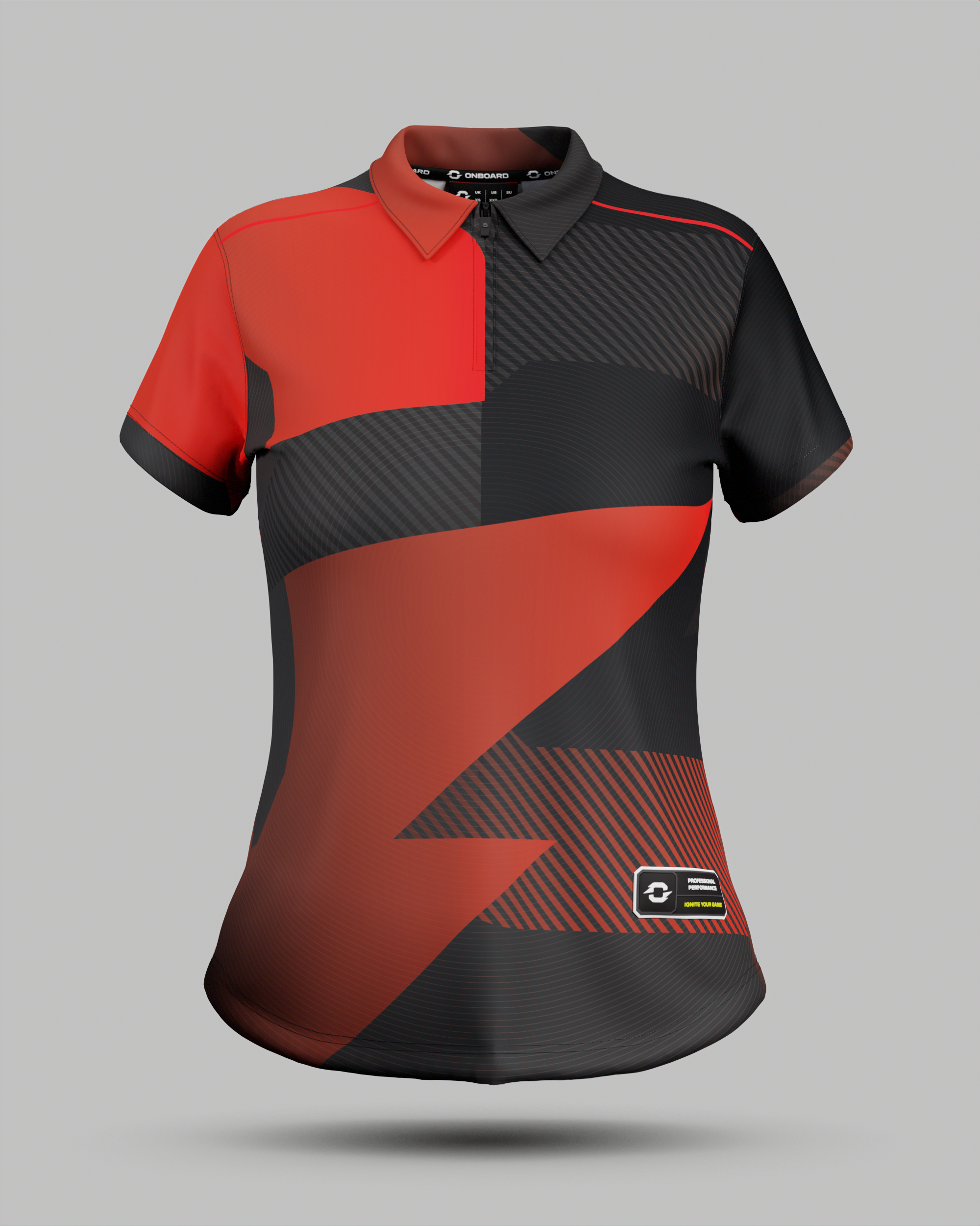 Womens Surge 1/4 Zip Polo Collar Jersey