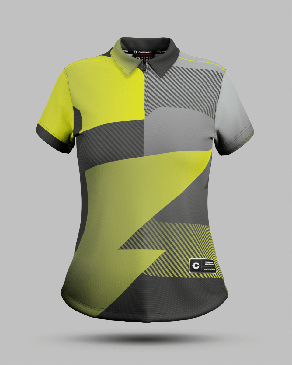 Womens Surge 1/4 Zip Polo Collar Jersey - Onboard Sportswear