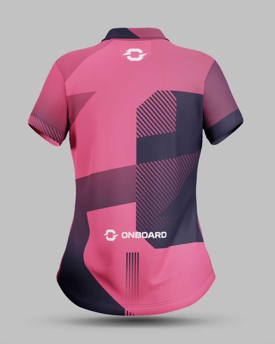 Womens Surge 3 Button Polo Collar Jersey - Onboard Sportswear