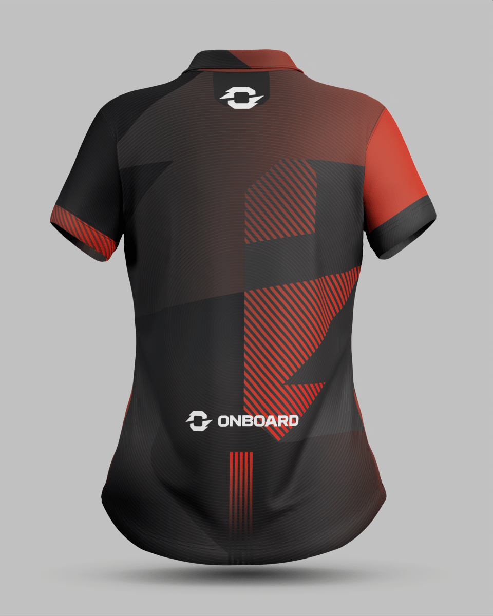 Womens Surge 3 Button Polo Collar Jersey - Onboard Sportswear